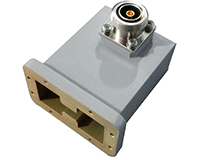 High Power Double-Ridged WG to Coaxial Adapter